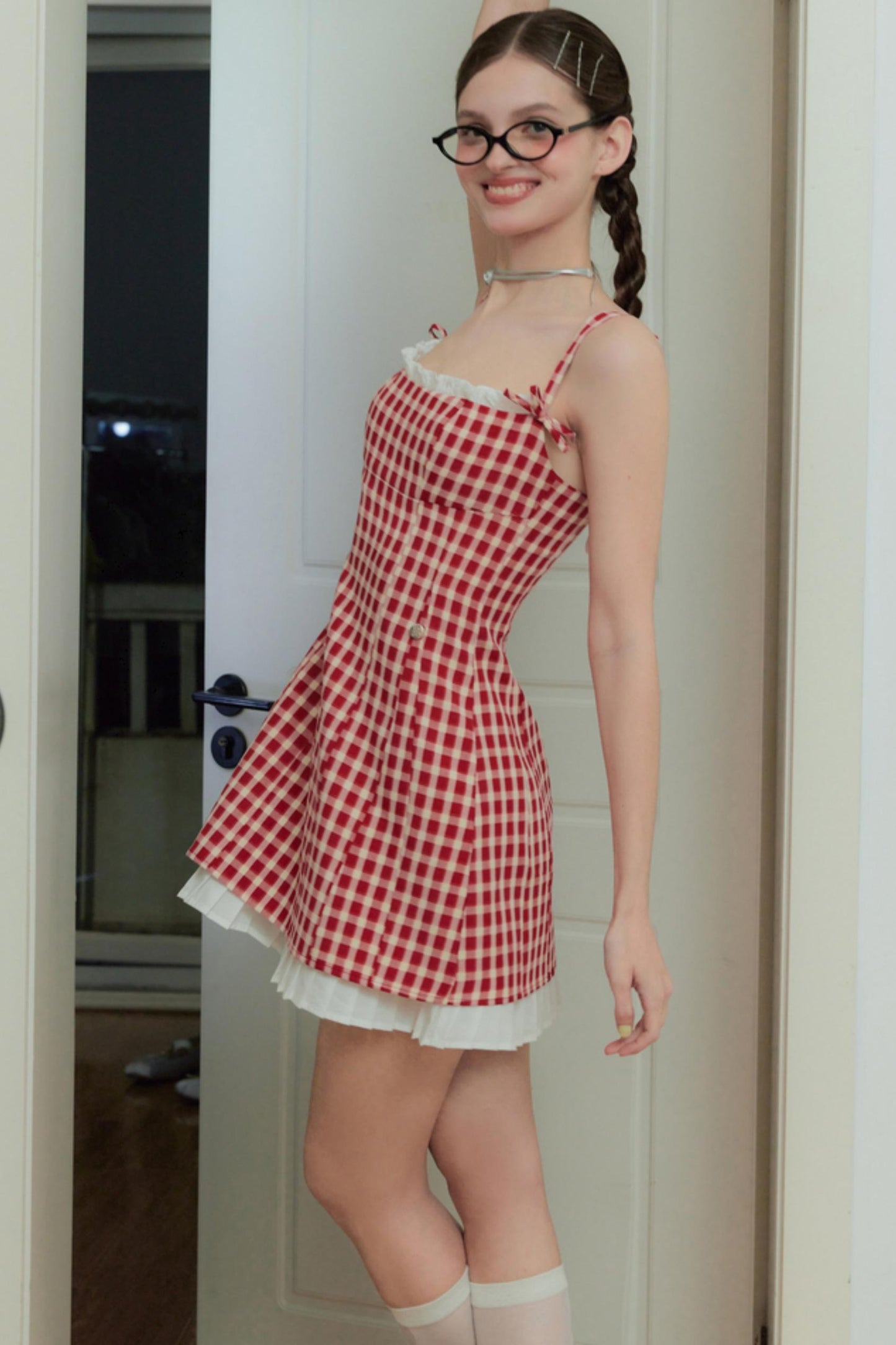 Color Clash A-Line Dress