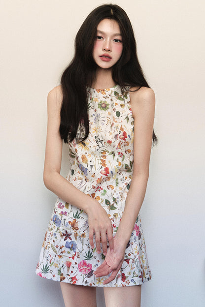 Wind Flower Sleeveless Dress