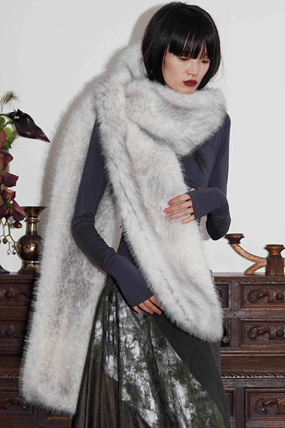 Winter Warmth Plush Fur Scarf