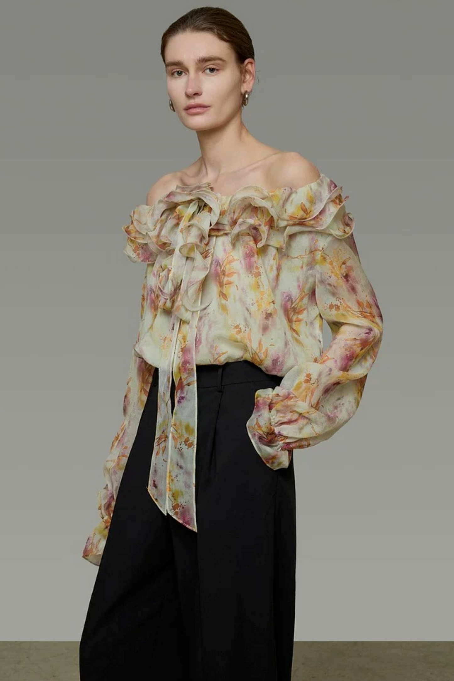 Unspoken Floral Off-Shoulder Blouse
