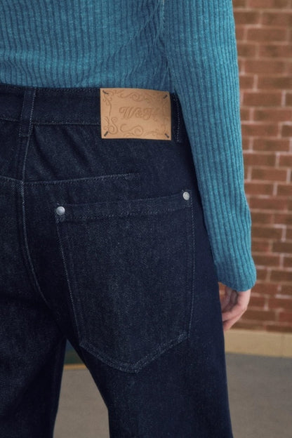 Winter Simple Straight Fleece Jeans