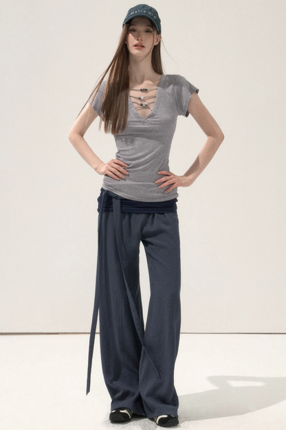 Waist Tie Summer Pants