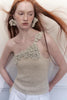 Beiges Bambus-Band-Bustier
