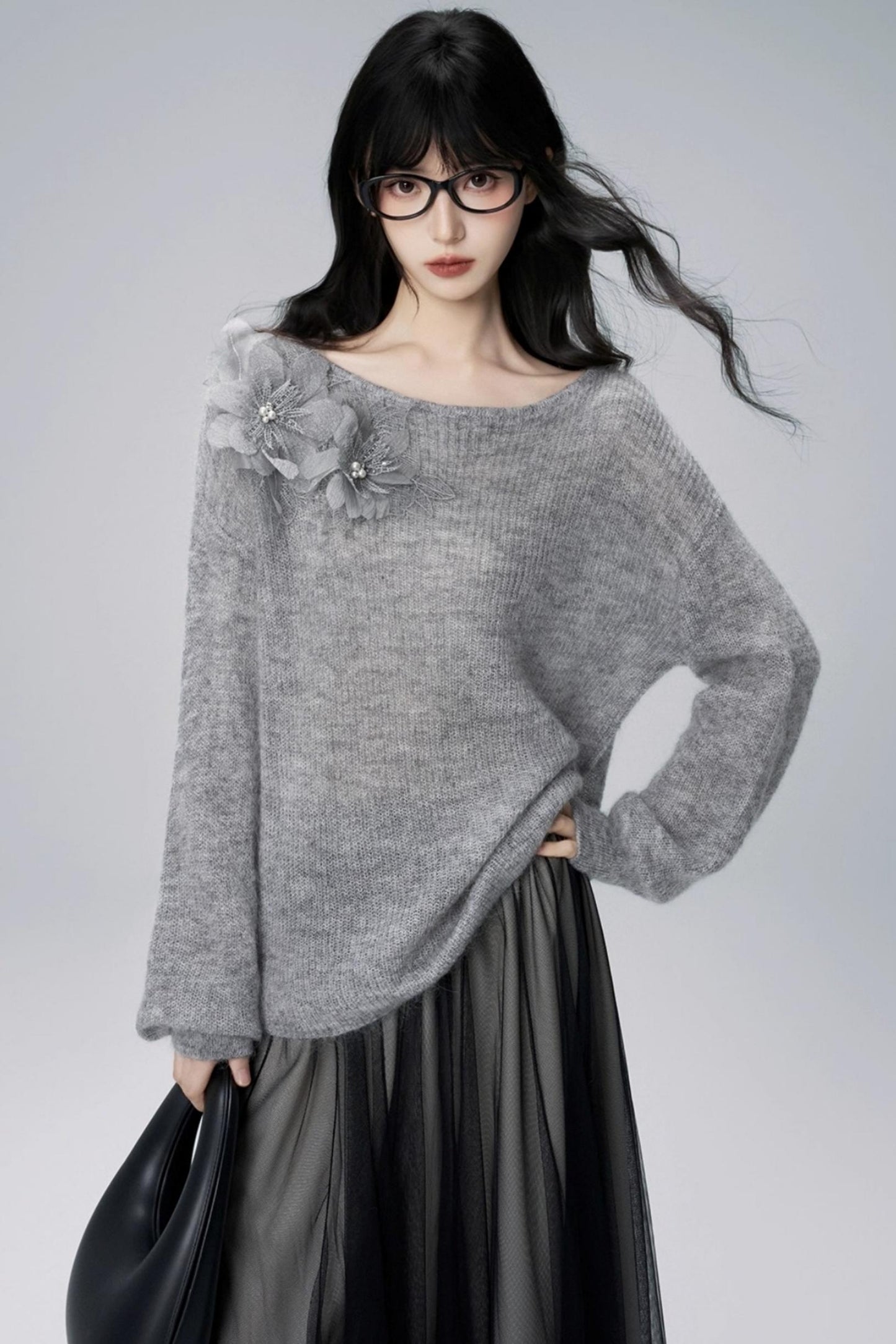 가을 모헤어 스웨터