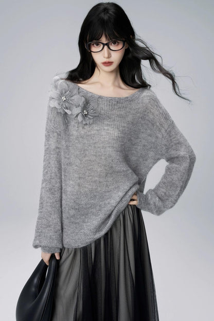 가을 모헤어 스웨터