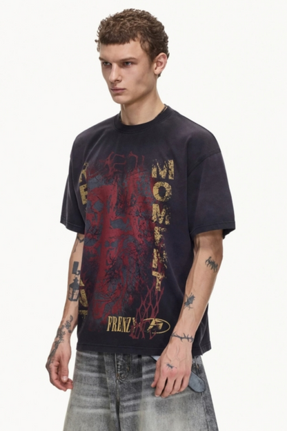 Retro Distressed Cotton Top