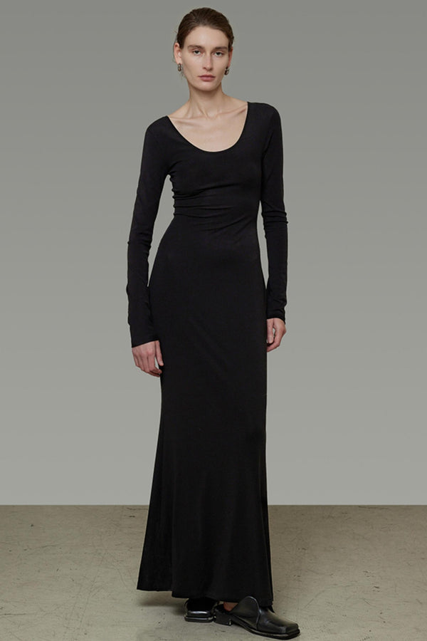 Black Slim Long Dress