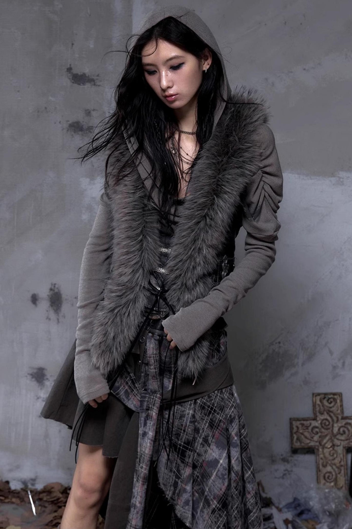 Wasteland Punk Fur Vest