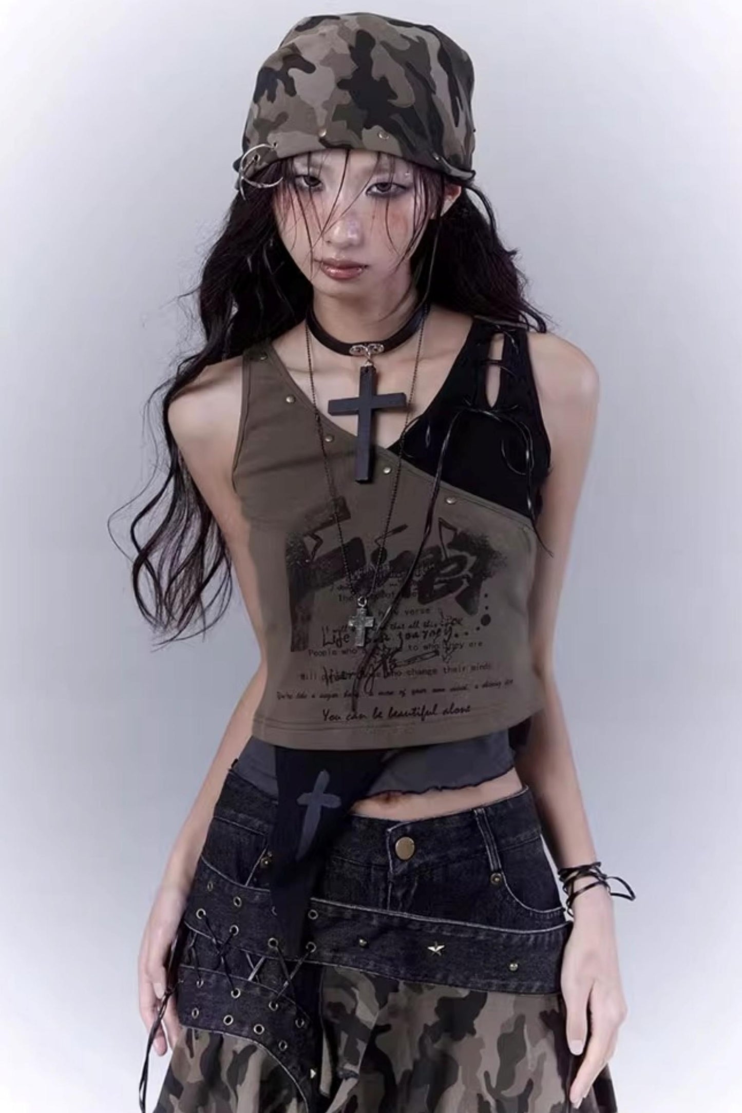 Riveted Camouflage Workwear Hat Scarf