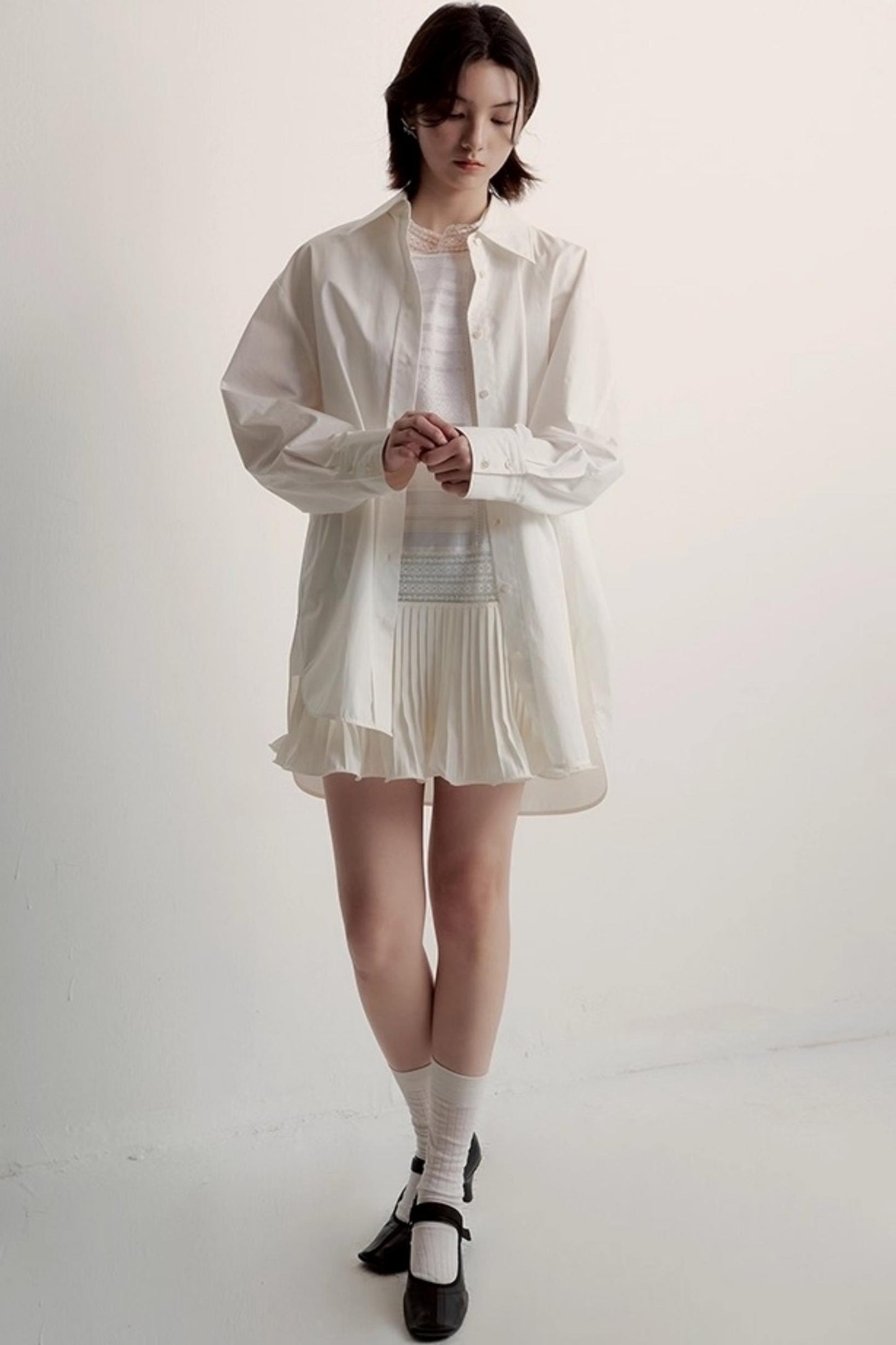 White Boyfriend Shirt