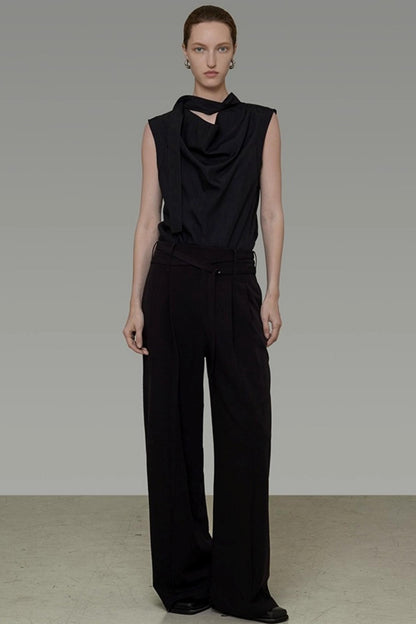 Summer Draped Flutter Top