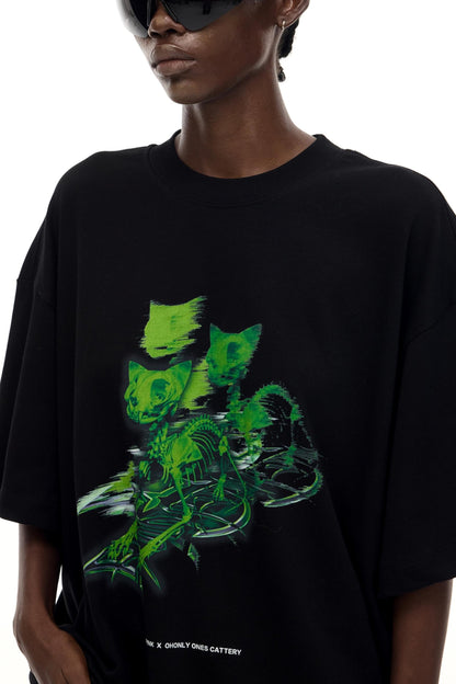 Skeleton Cat Tee