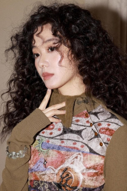 Elk Quest Cashmere Knit Top