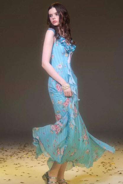 Glacier Rose Lace Dress