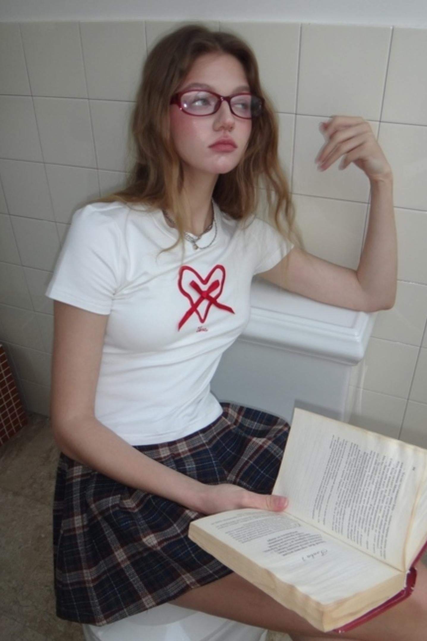 Vintage Plaid Ruffle A-Line Skirt