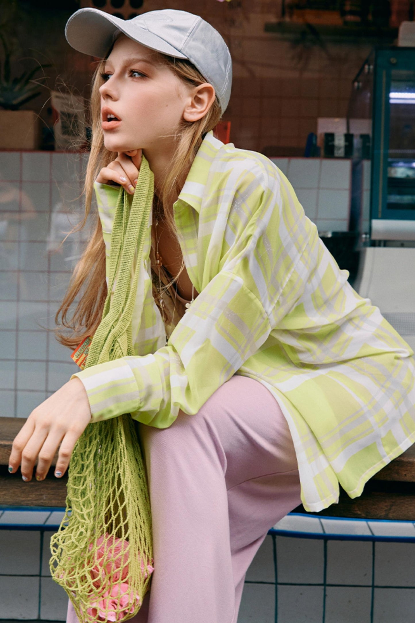 Sweet Checkered Shirt Jacket