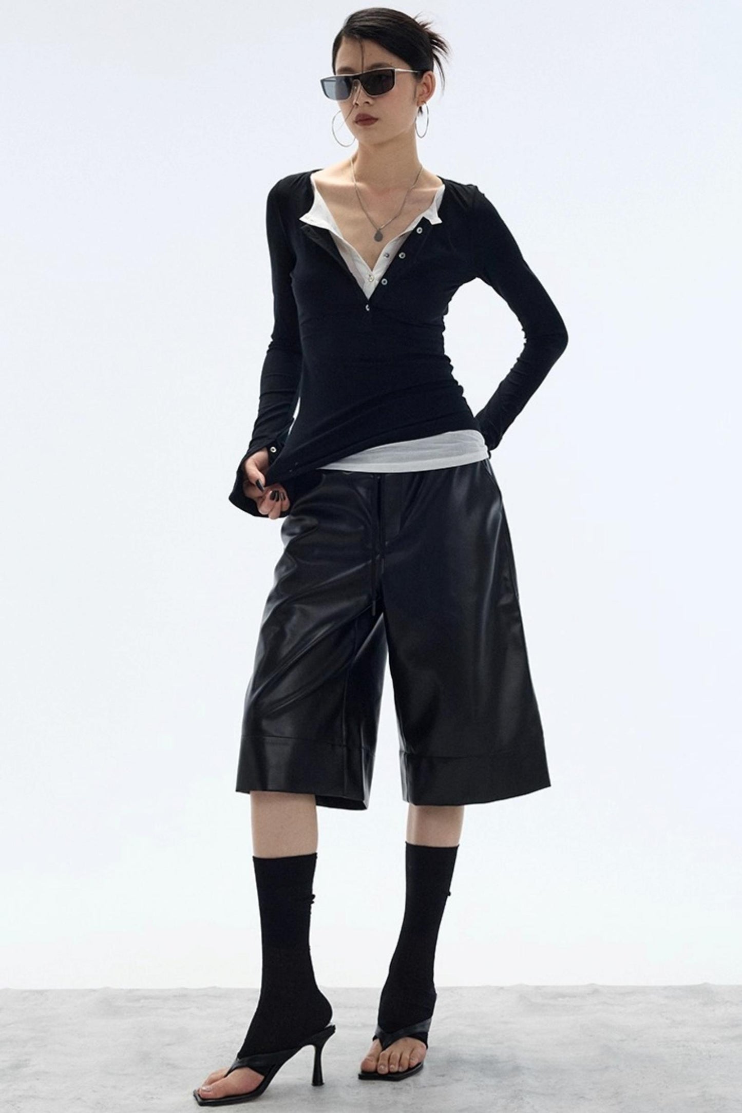 Autumn Leather Shorts