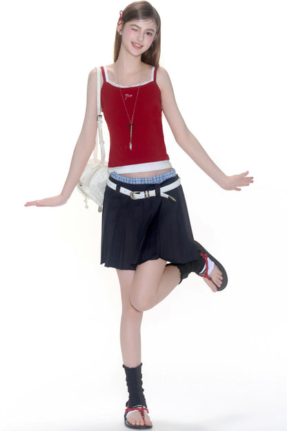 Floral Lace Camisole & Vintage Denim Set-Up