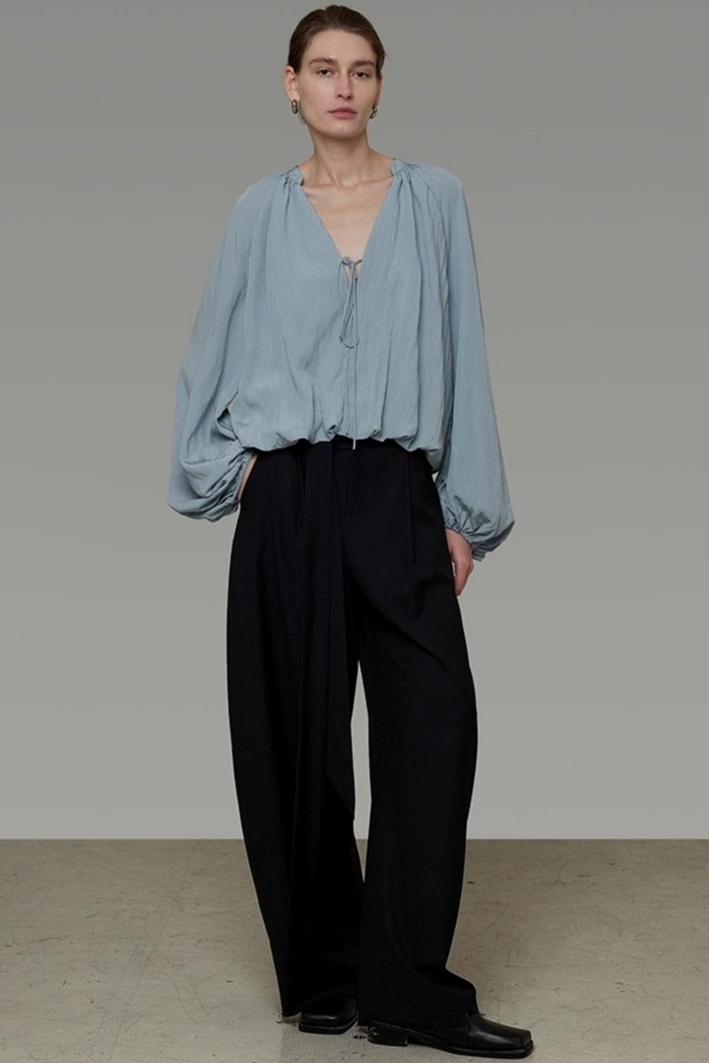 Autumn Lantern Sleeve Top