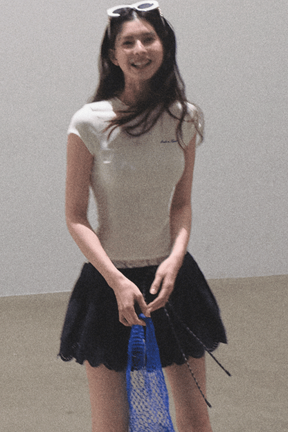 Lime Delight Bohemian Peplum Skirt