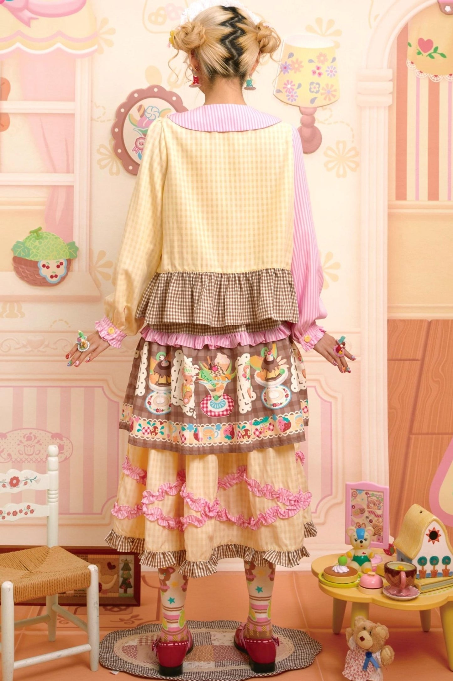 Honeydew Splicing Shirt