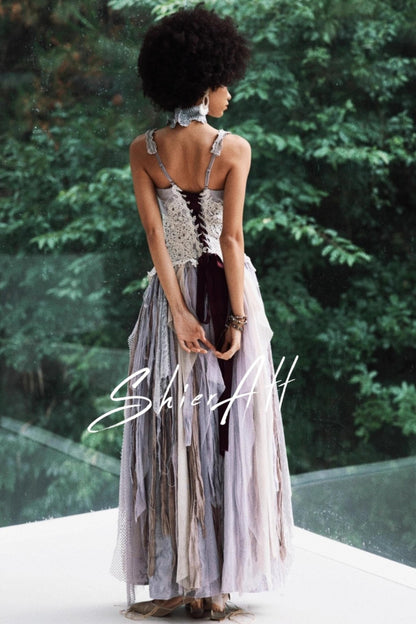 Wandering Wind Purple Dress Set-Up