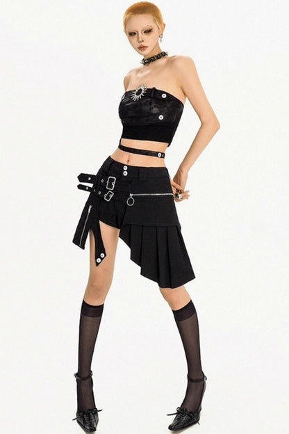 Summer Punk Retro Tube Top