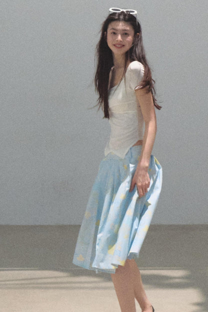 Dewy Square Neck T-Shirt