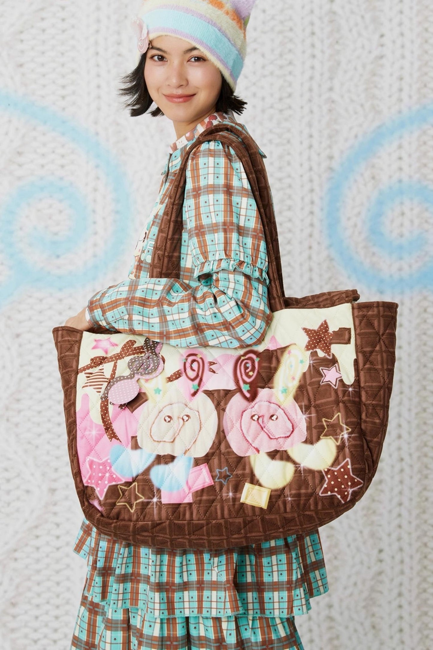 Double-Sided Quilted Cotton Bag