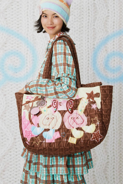 Double-Sided Quilted Cotton Bag