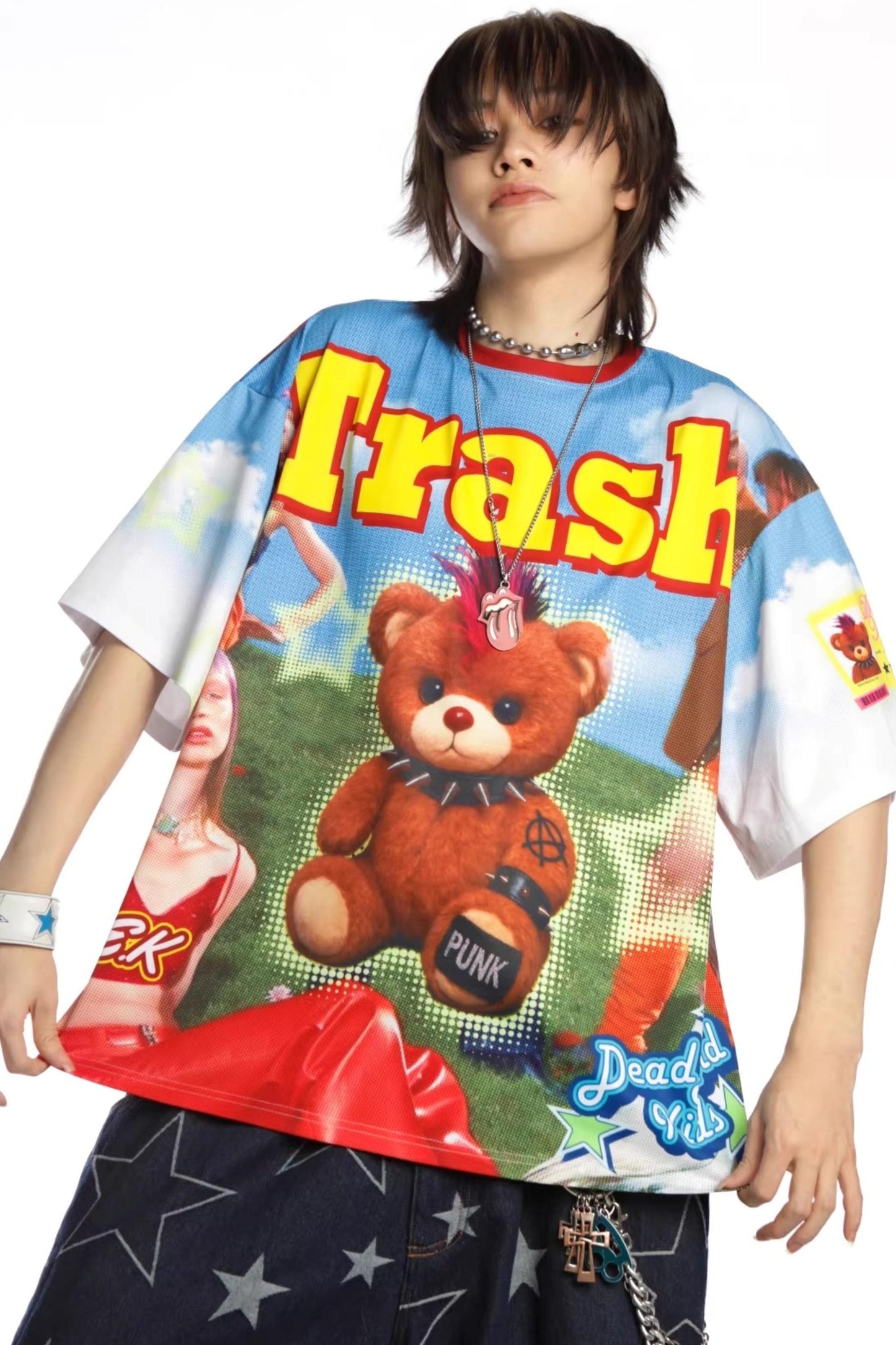 Subculture Bear Print T-Shirt