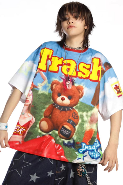 Subculture Bear Print T-Shirt