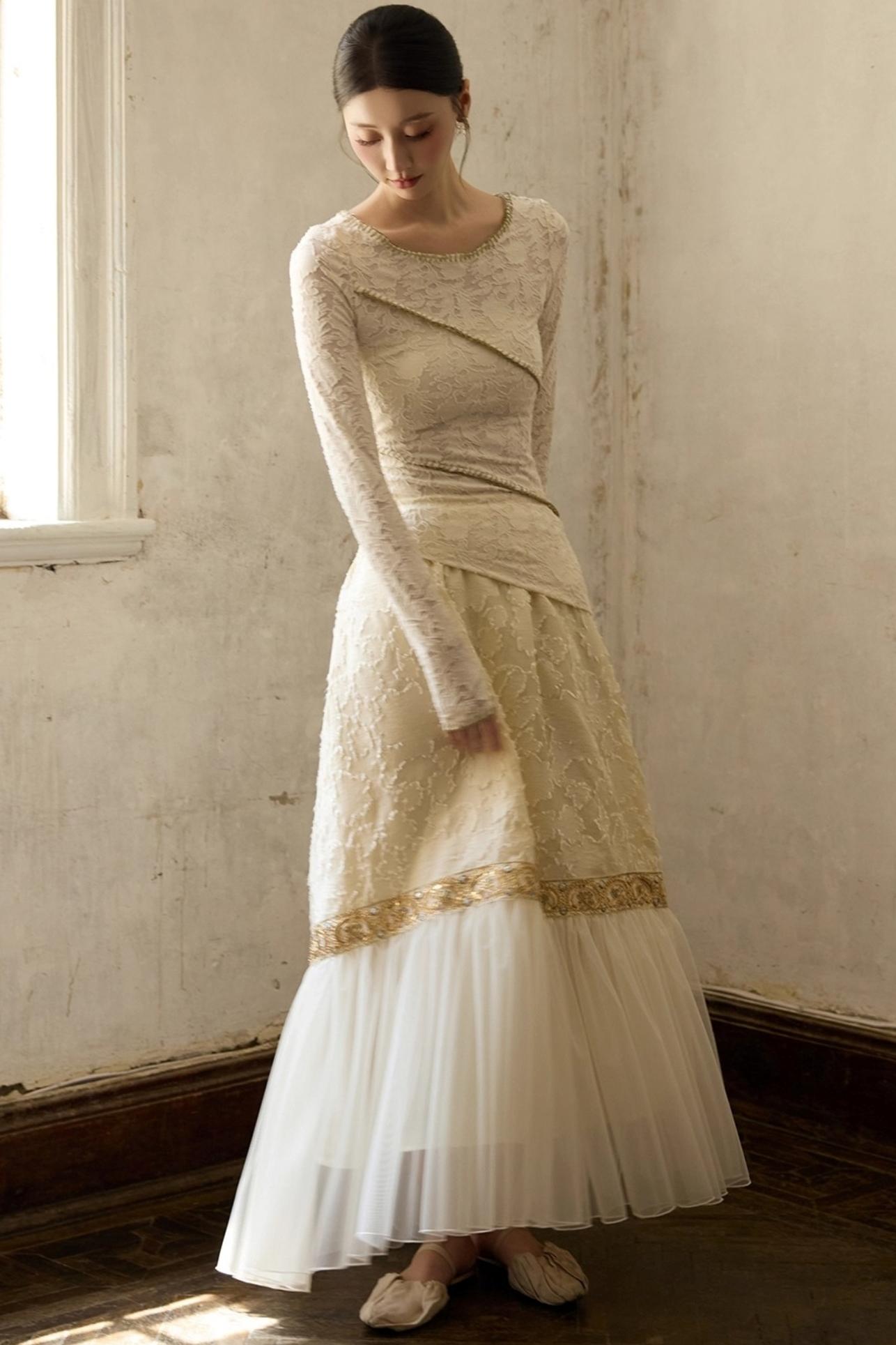 Slim Jacquard Knit Base Layer Top