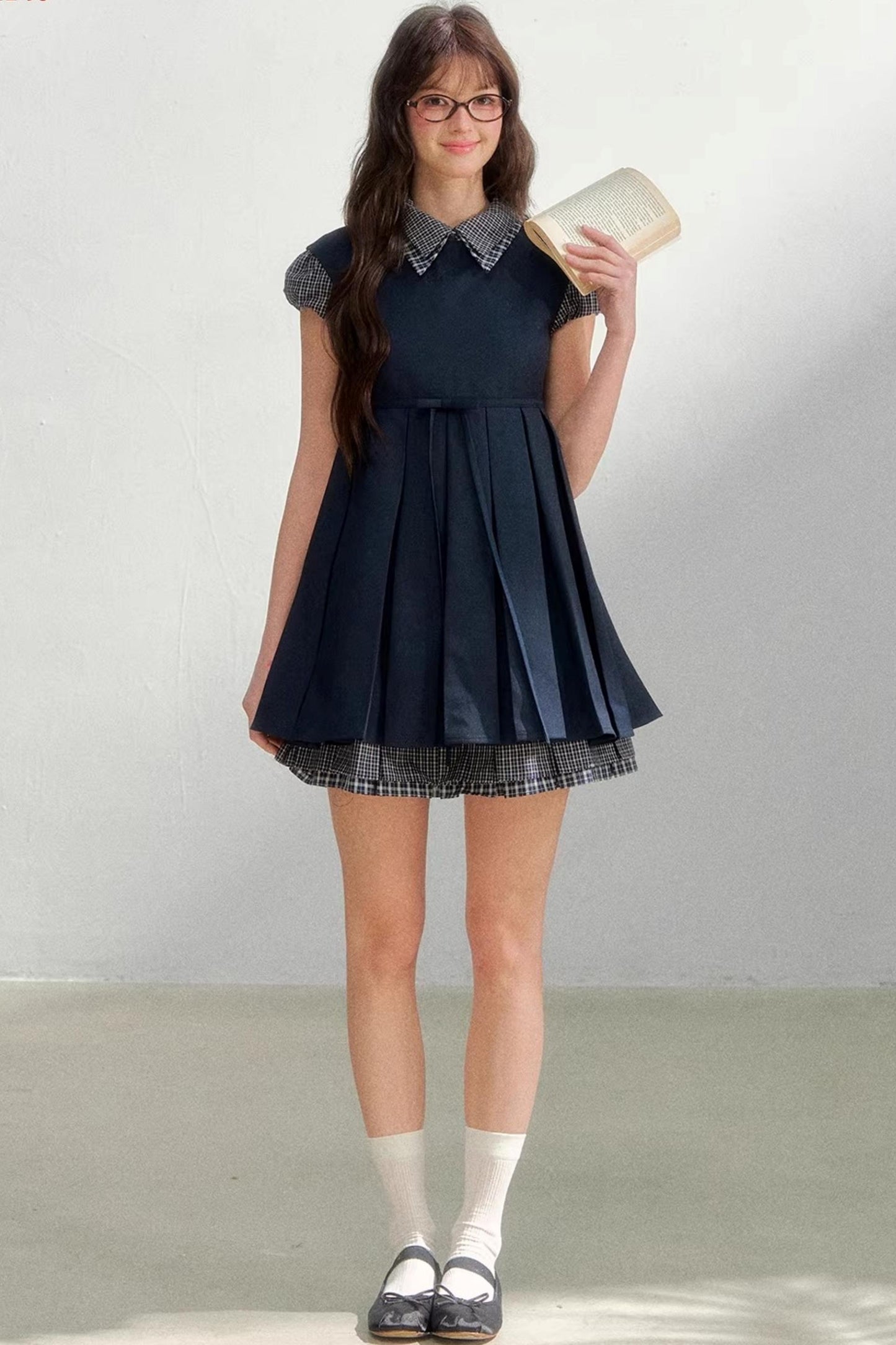 Woolen Short Sleeve Dress