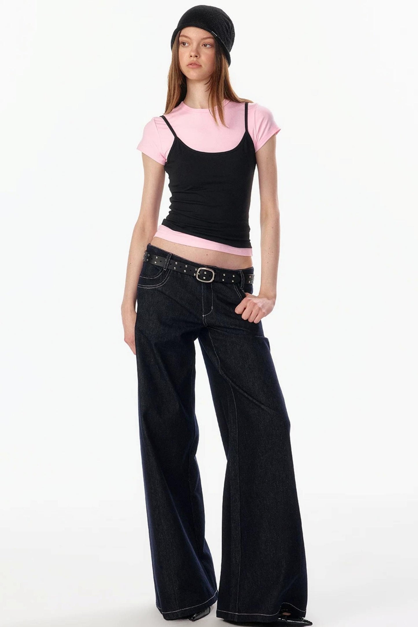 Retro Loose Denim Pants