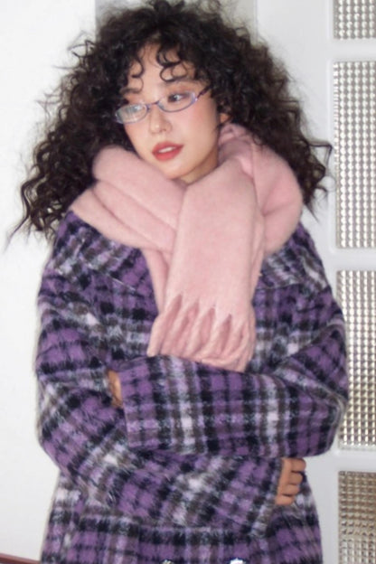 Mist Color Velvet Scarf