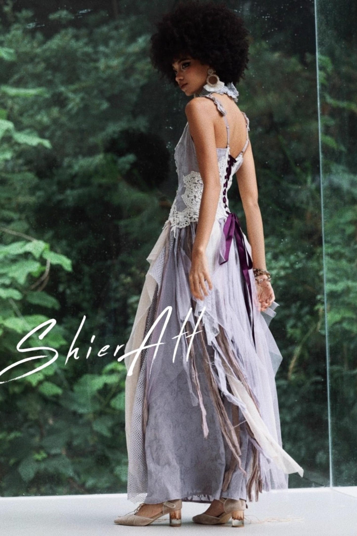 Wandering Wind Purple Dress Set-Up