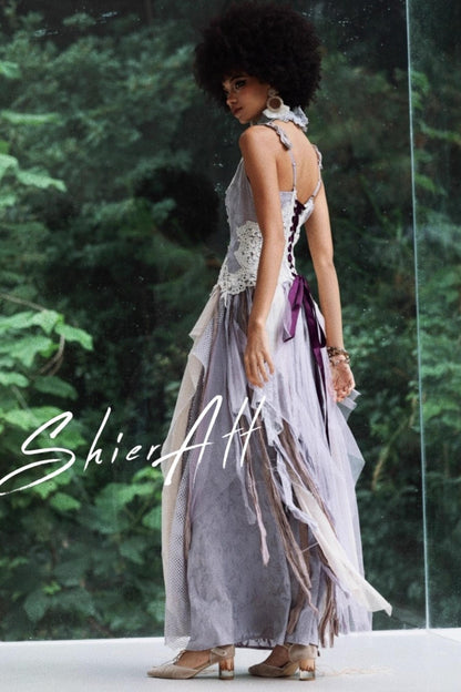 Wandering Wind Purple Dress Set-Up