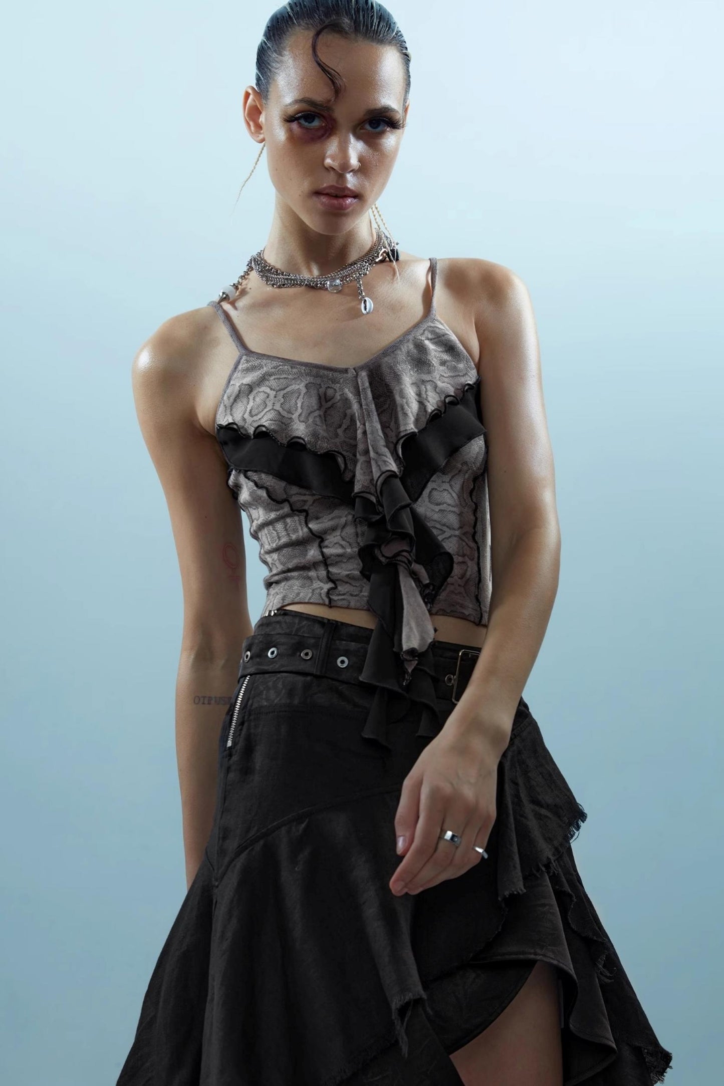 Ruffle Snake Camisole