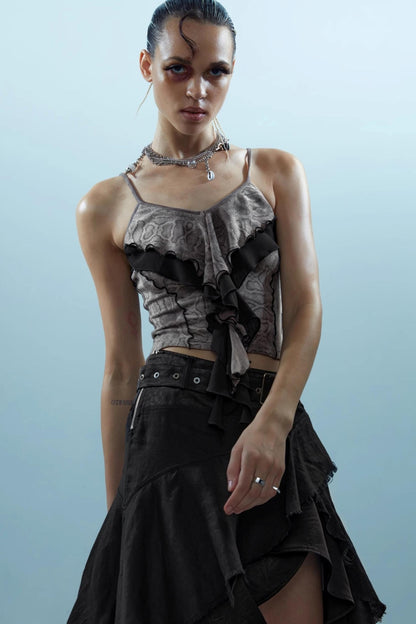 Ruffle Snake Camisole