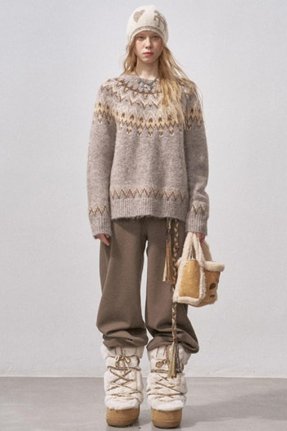 Fair Isle Knit Sweater