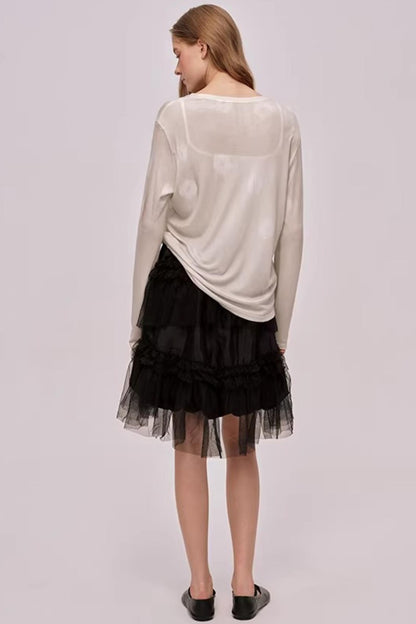 Aurora Lace Mesh Skirt