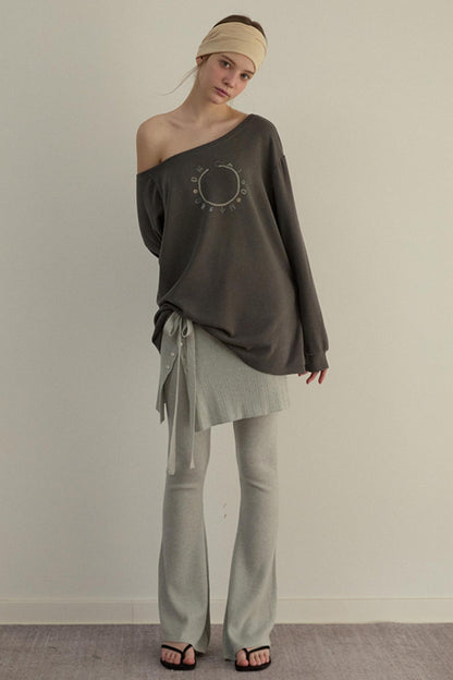 Romantic Knit Pants Set-Up