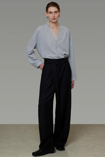 Autumn Lace V-Neck Top