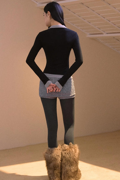 Color-Block Two-Piece T-Shirt