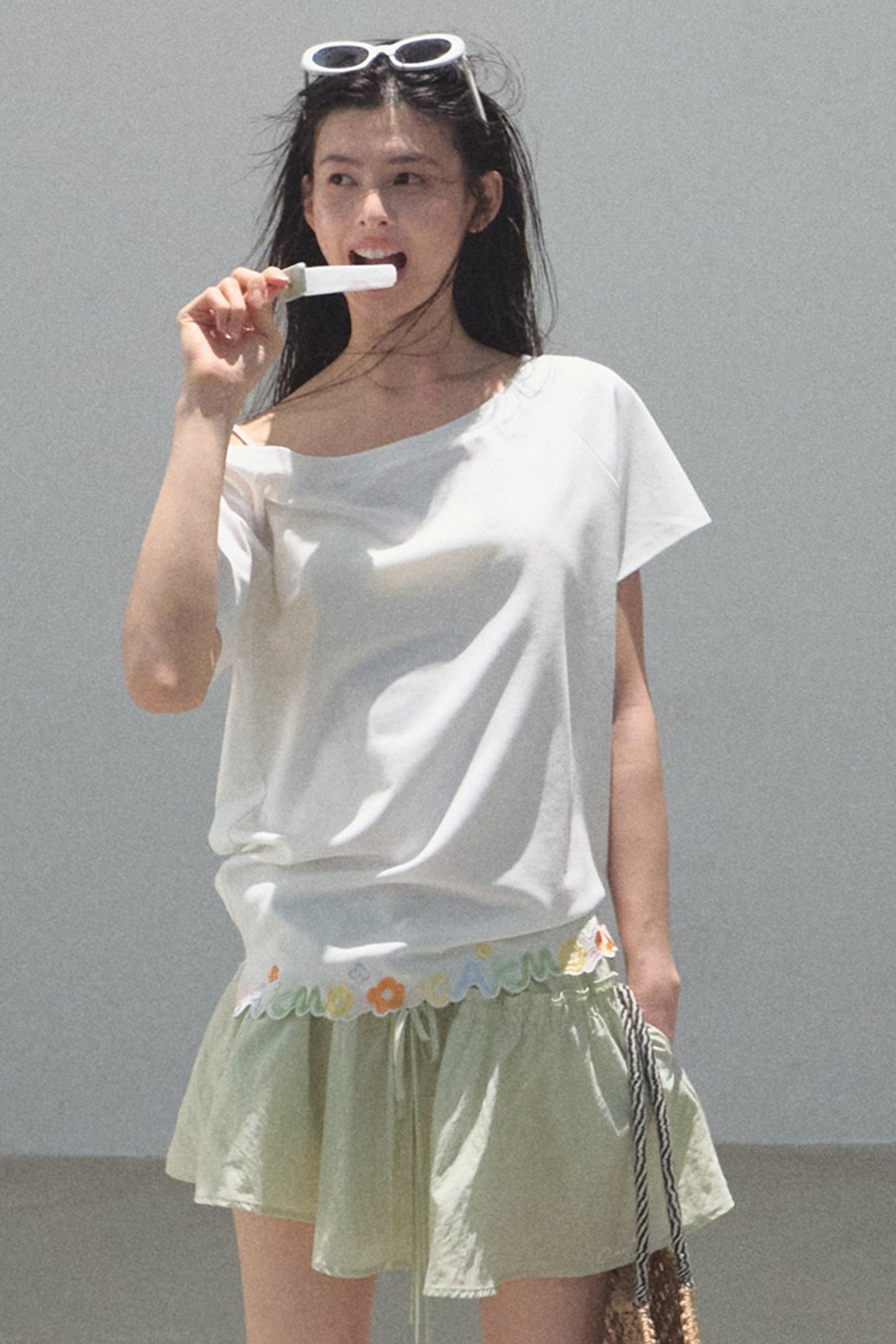 Pine and Cypress Embroidered Loose T-Shirt