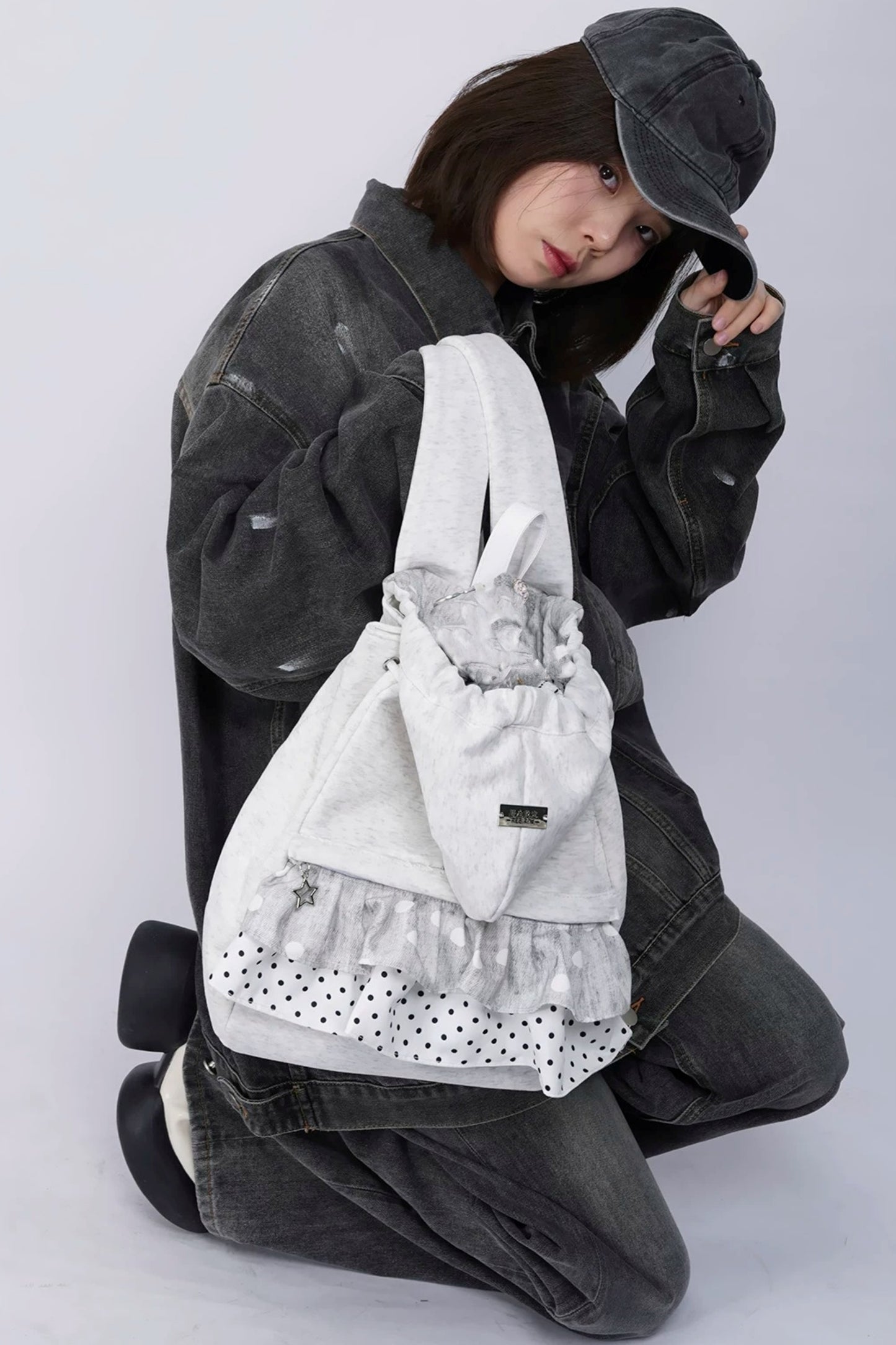 Wild Design Pleated Backpack