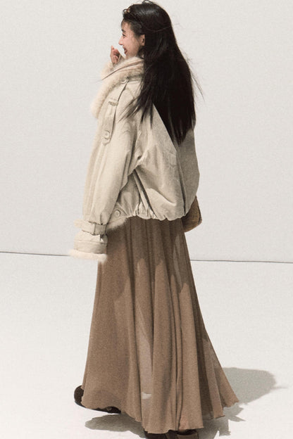 Soft Mist Shoulder Waist Dress