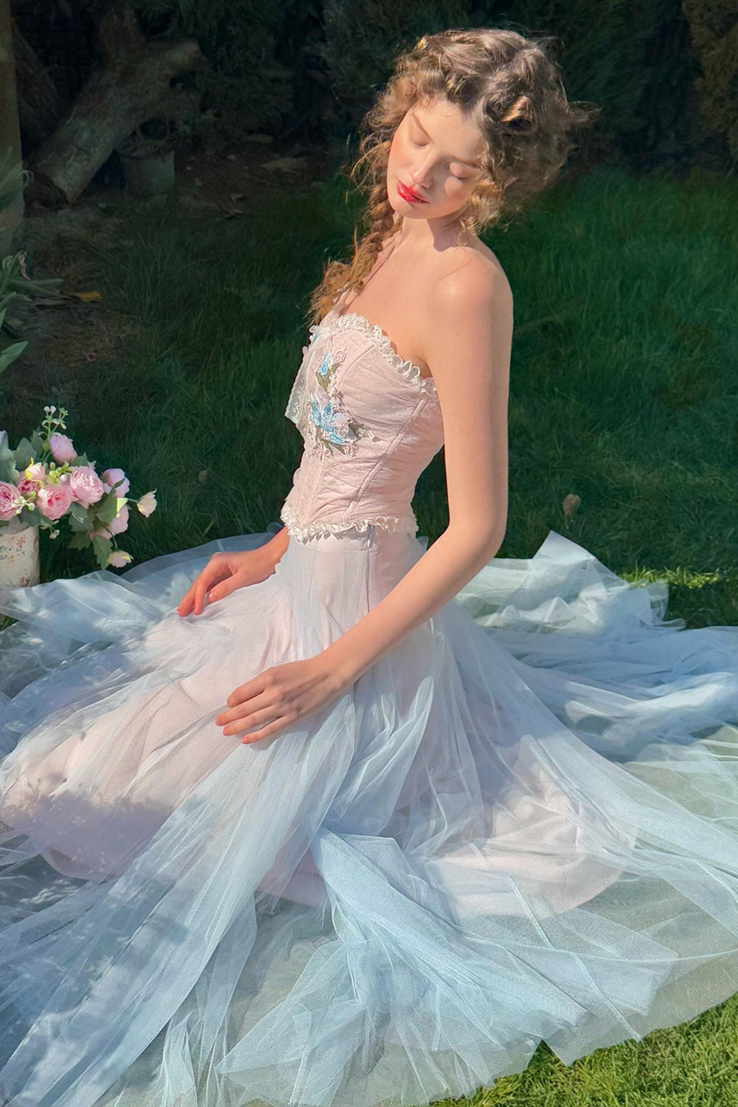 Blue Lily Bustier Set-Up