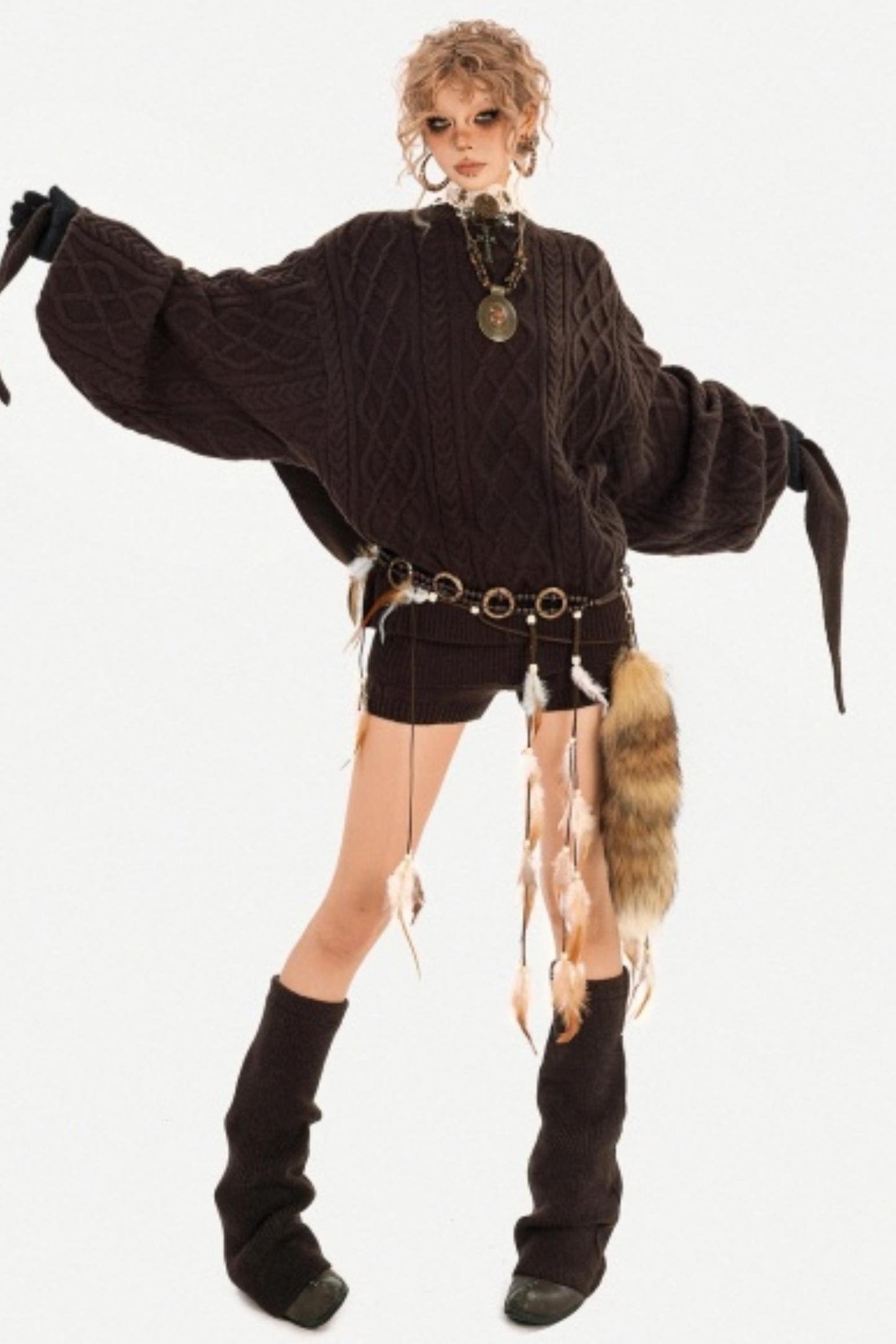 Milky Retro Sweater Set-Up